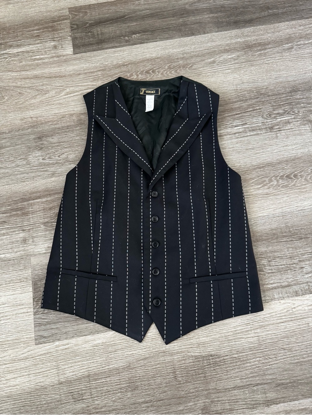 Vintage Gianni Versace wool couture suit vest M